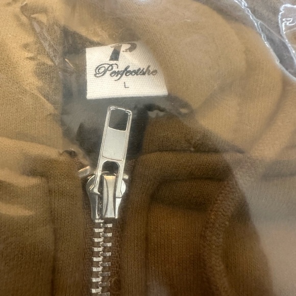 PERFECTSHE Woman Knit Hooded Sweatshirt Jacket Coat Green Large BNWT - Picture 5 of 6